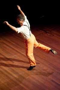 Josh Hilberman at International Tap Dance Day show, Amsterdam, 2012. Photo by Frans Kraan.